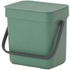 Мусорное ведро Brabantia Sort & Go 3 л (зеленая пихта)