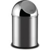 Мусорное ведро Alda Clean World 9028124 (серебристый матовый)