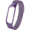 Браслет Bingo миланское плетение на магните для Xiaomi Mi Band 5/6 (сиреневый)