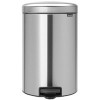 Мусорное ведро Brabantia Pedal Bin NewIcon 20 л (стальной с защитой от отпечатков)