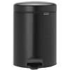 Мусорное ведро Brabantia Pedal Bin NewIcon 5 л (черный матовый)