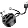 Кабель Borofone BU26 USB Type-A - Lightning/microUSB /USB-C (черный)