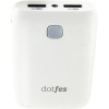 Портативное зарядное устройство Dotfes D04-7 7500mAh (белый)