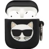 Чехол CG Mobile Karl Lagerfeld для AirPods 1&2 KLACA2SILCHBK (черный)