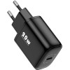 Сетевое зарядное Kuulaa USB Type C Charger 20W (черный)