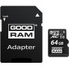 Карта памяти GOODRAM M1AA microSDXC M1AA-0640R12 64GB (с адаптером)