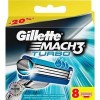 Сменные кассеты для бритья Gillette Mach3 Turbo (8 шт)