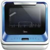 Настольная с резервуаром посудомоечная машина Midea Mini MCFD42900BL