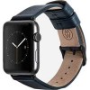 Ремешок Monowear Classic Leather Band Navy/Space Gray Aluminum 38 мм
