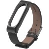Ремешок Mijobs кожаный для Xiaomi Mi Band 2 (черный)
