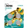 Батарейка Mirex CR2032 4 шт CR2032-E4
