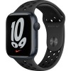 Умные часы Apple Watch Nike Series 7 45 мм (темная ночь/черный спортивный)