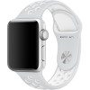 Ремешок Apple Nike 42 мм (чистая платина/белый) [MQ2R2]