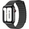 Ремешок Apple кожаный 44 мм (черный, размер L) MXAC2