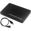 Бокс для накопителей 2.5" USBTOP SATA – MiniUSB – USB3.0 (пластик, черный)