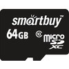 Карта памяти SmartBuy microSDXC (Class 10) 64GB + SD-адаптер (SB64GBSDCL10-01)