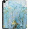 Чехол для планшета JFK Smart Case для Huawei MatePad SE 10.4 (серо-золотой мрамор)