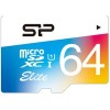 Карта памяти Silicon-Power Elite microSDXC SP064GBSTXBU1V21SP 64GB (с адаптером)