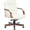 Кресло Бюрократ T-9927WALNUT-LOW (слоновая кость)