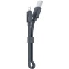Кабель Hoco U34 microUSB/Lightning (серый)