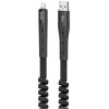 Кабель Hoco U78 Cotton Treasure USB - Lightning (1.2 м, черный)