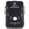 KVM переключатель USBTOP 2x USB2.0 / VGA