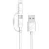 Кабель Usams U-Gee Lightning/MicroUSB US-SJ077 (белый)